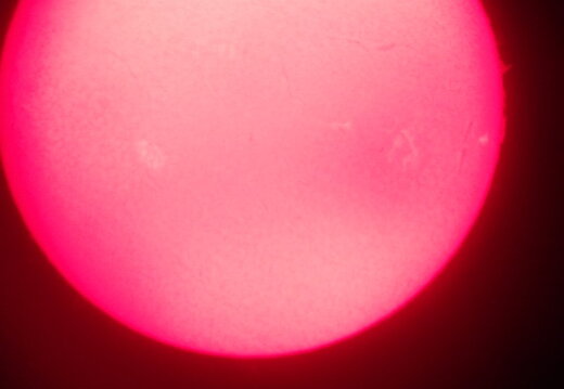 Die Sonne durch ein PST